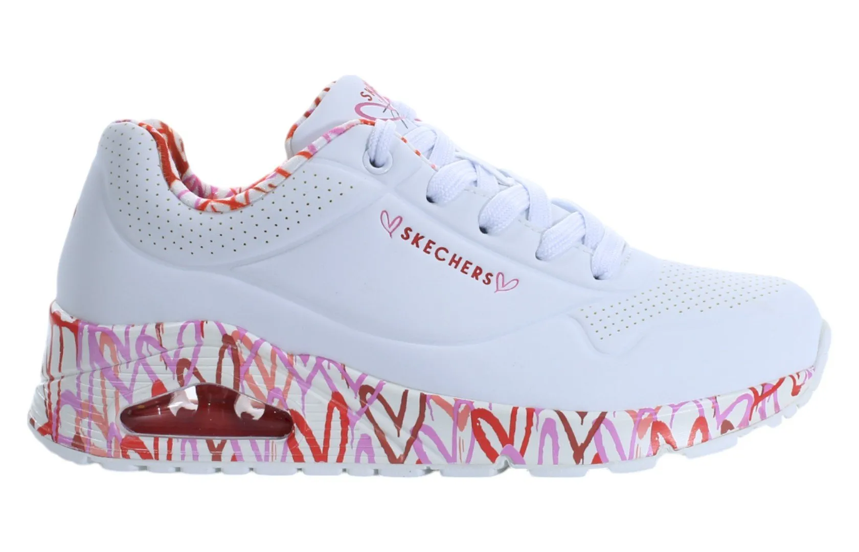 Skechers UNO 女士白色运动鞋