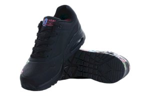 Брендовые женские кроссовки Skechers UNO с разноцветными сердечками