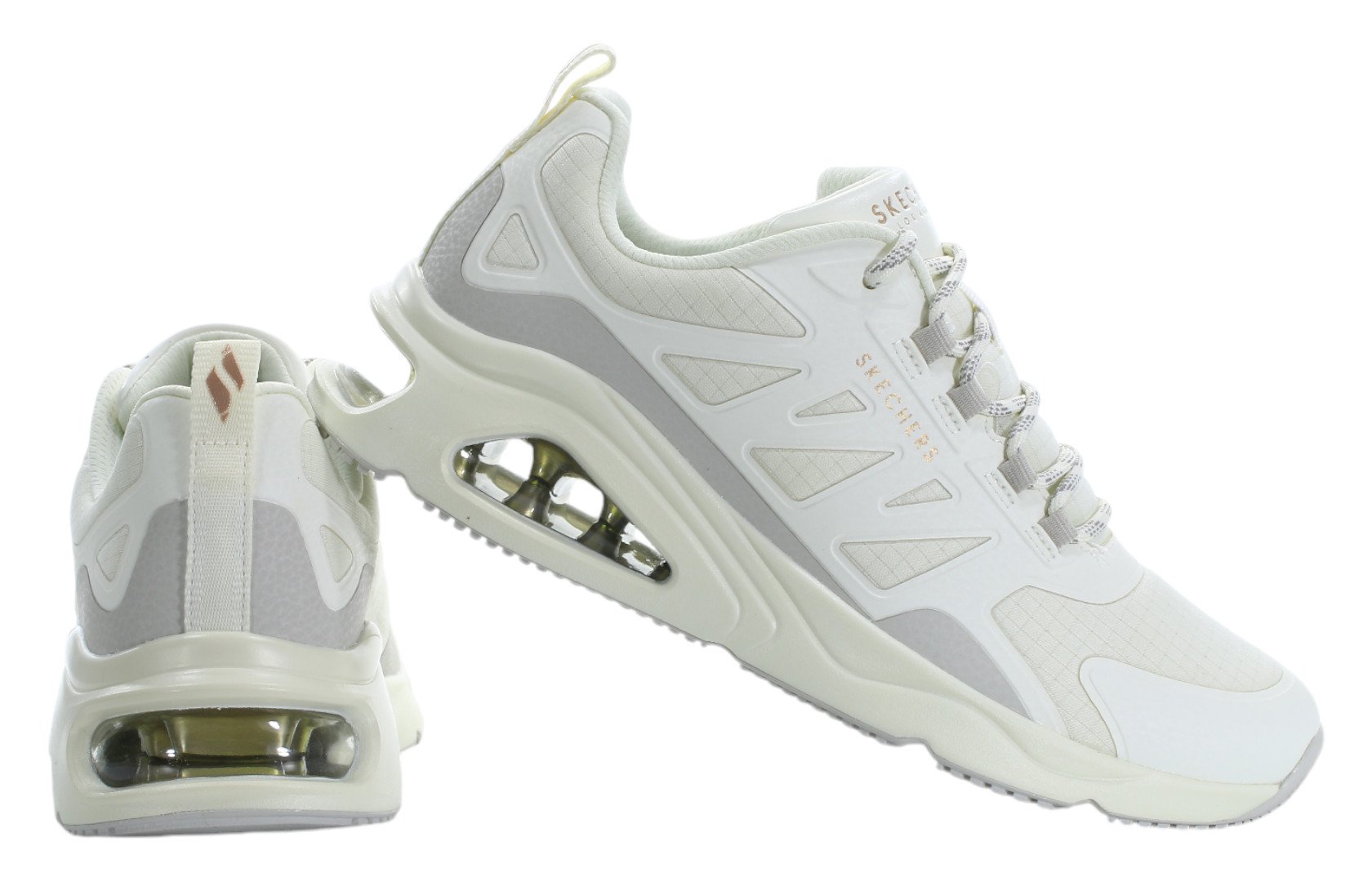 Белые женские кроссовки с воздушной подушкой Skechers TRES-AIR UNO
