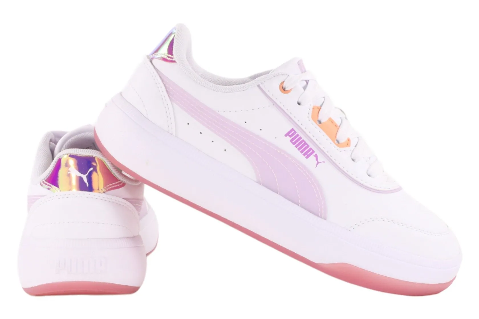 Λευκά γυναικεία πάνινα παπούτσια Puma Tori Candy