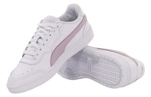 Buty skórzane damskie białe na jesień Puma Court