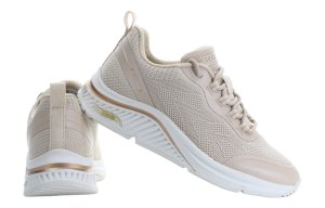 Beige Skechers Arch Fit sportschoenen voor dames