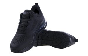Czarne buty męskie na wiosne i jesień Skechers UNO-SUROKA