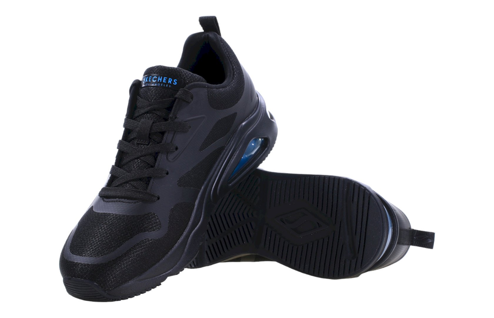 Buty męskie czarne na lato Skechers TRES-AIR UNO