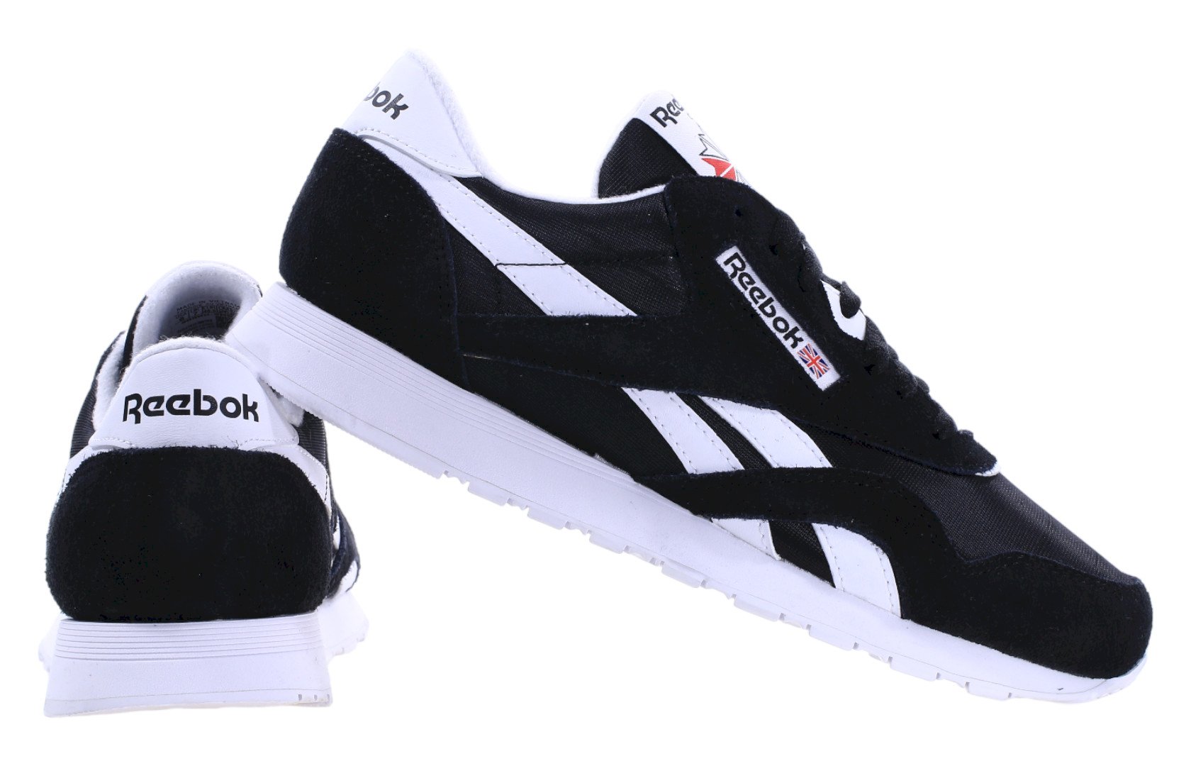 Мужские кожаные кроссовки Reebok CLASSIC NYLON CBLACK 100009273
