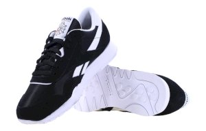Мужские кожаные кроссовки Reebok CLASSIC NYLON CBLACK 100009273