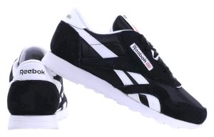 Czarne buty markowe Reebok CL NYLON