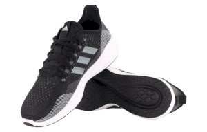 Buty markowe sportowe damskie Adidas FLUIDFLOW czarno-białe