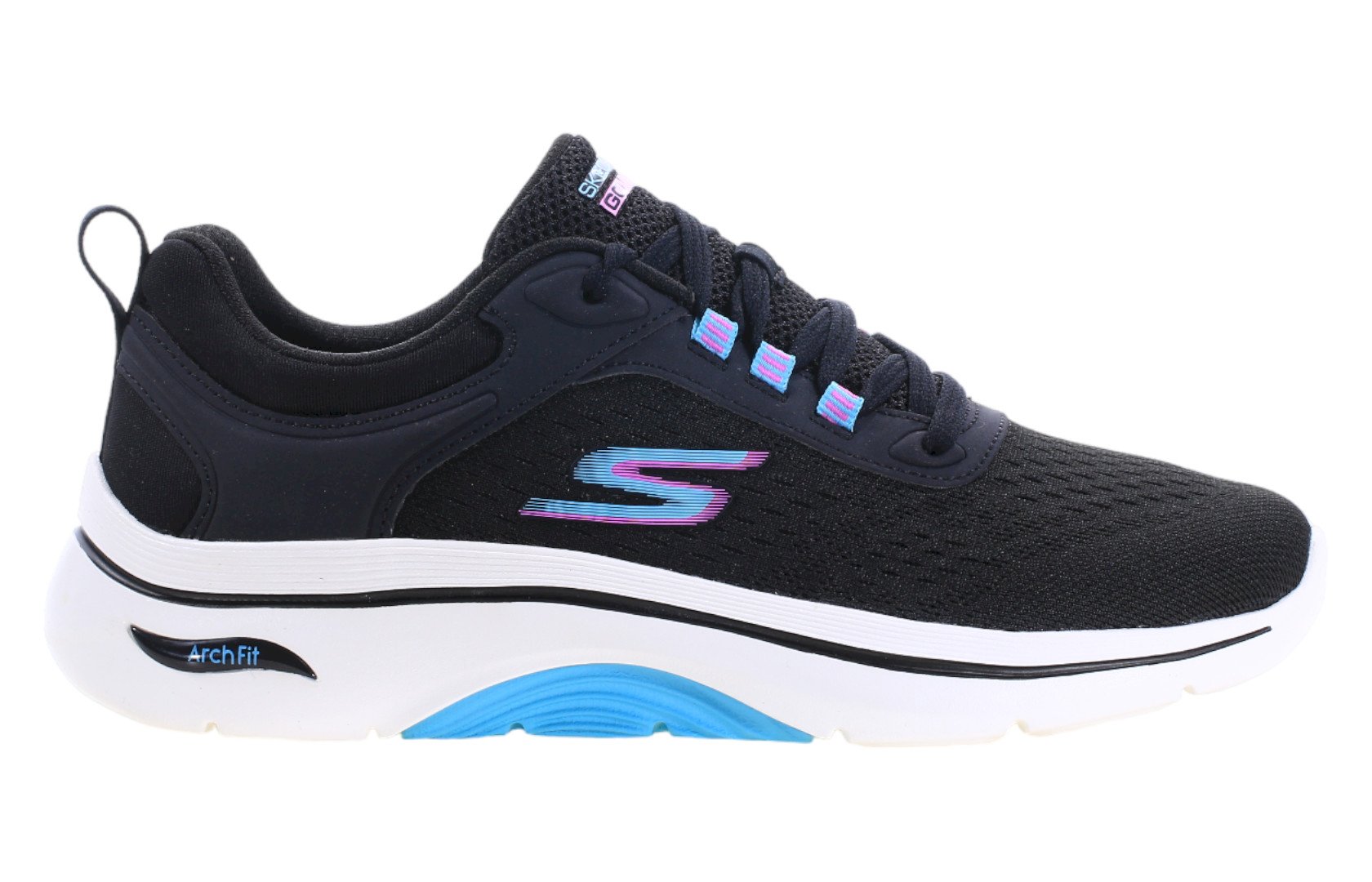 Черные женские кроссовки Skechers GO WALK Arch Fit 2.0 125314-BKMT