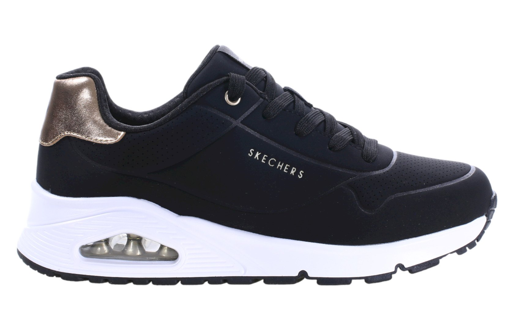 Czarne buty Skechers UNO Gen1 Shimmer 310545L-BLK