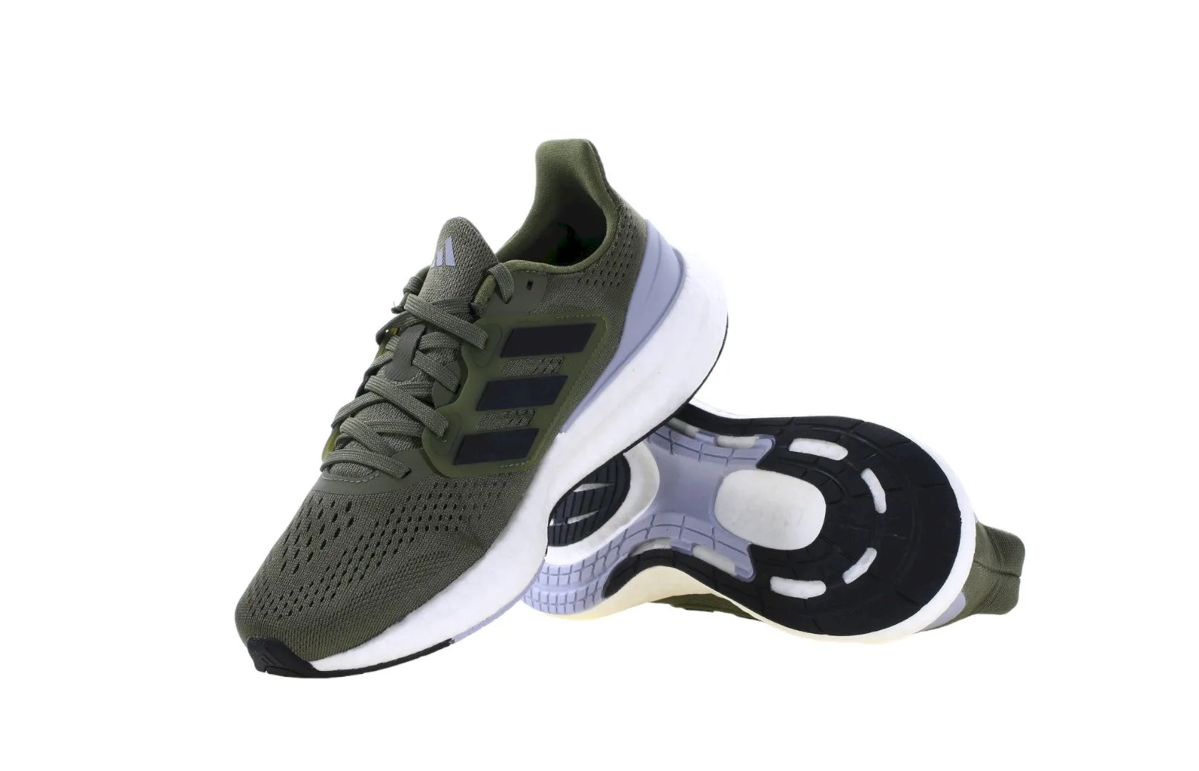 Adidași sport de marcă pentru bărbați, de culoare verde, Adidas PUREBOOST