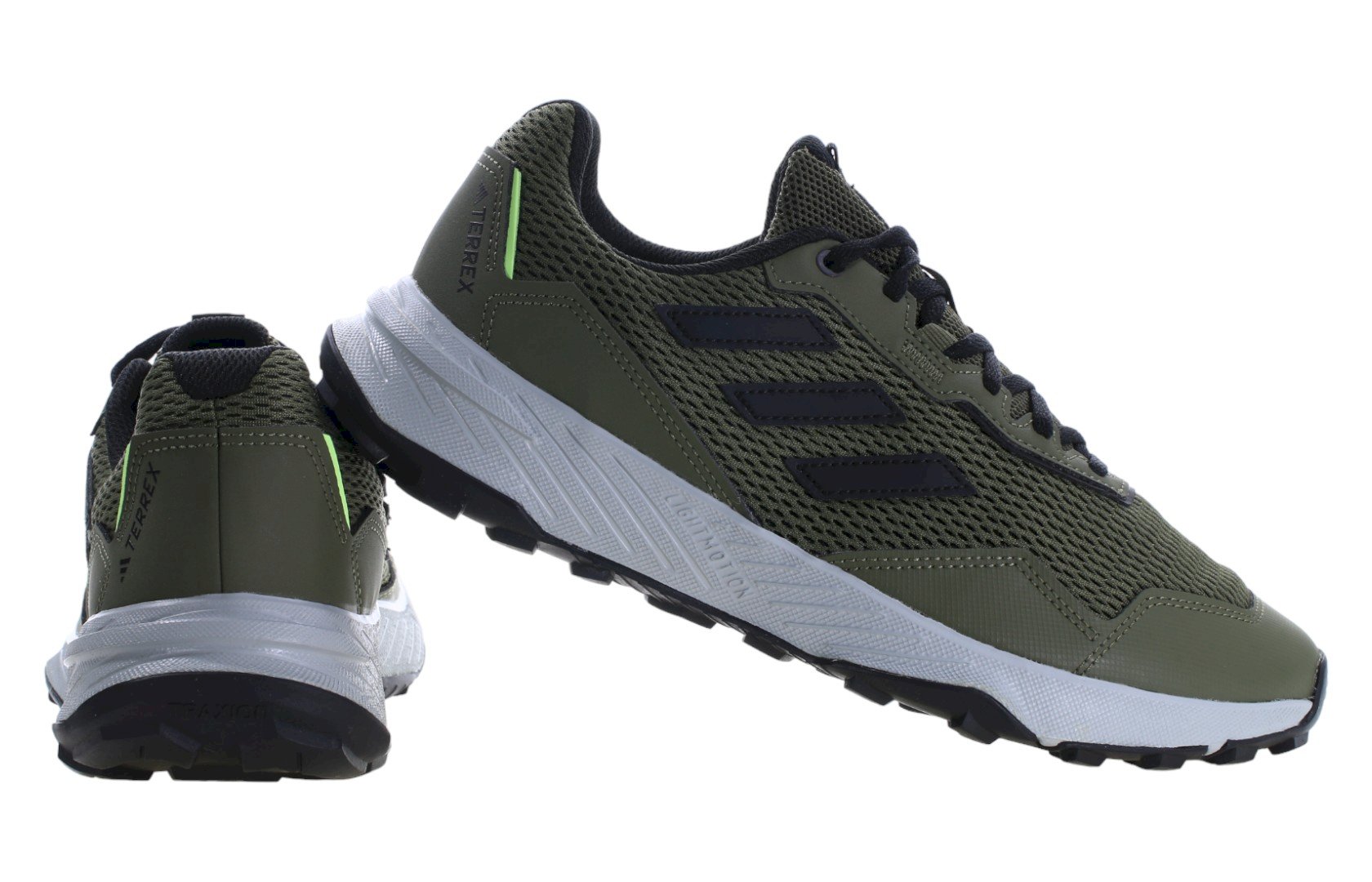Zielone buty męskie na lato Adidas TRACEFINDER