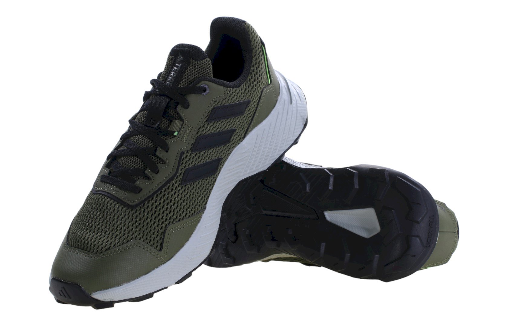 Lekkie buty męskie zielone na co dzień Adidas TRACEFINDER