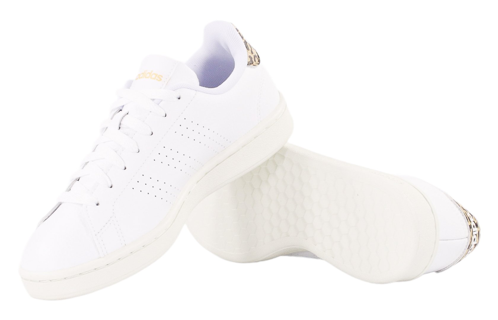 класичні жіночі білі кросівки Adidas Advantage Cloudfoam