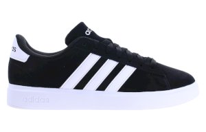 Czarne zamszowe sneakersy męskie Adidas GRAND COURT 2.0 ID2963