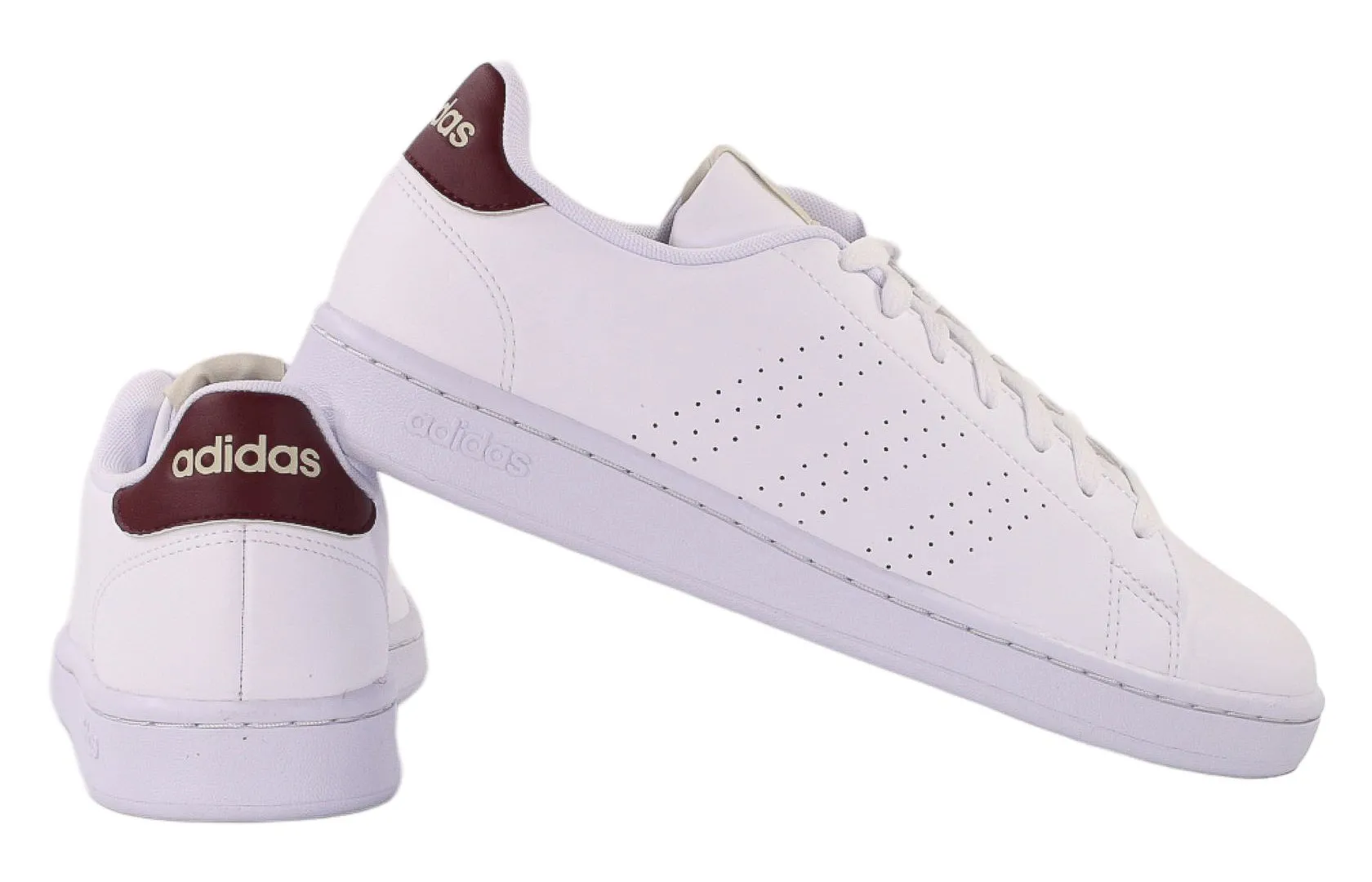 Witte Adidas ADVANTAGE herenschoenen voor de zomer