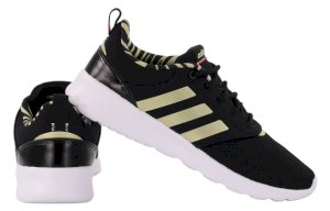 حذاء نسائي أسود من Adidas طراز QT RACER 2.0 GX5681
