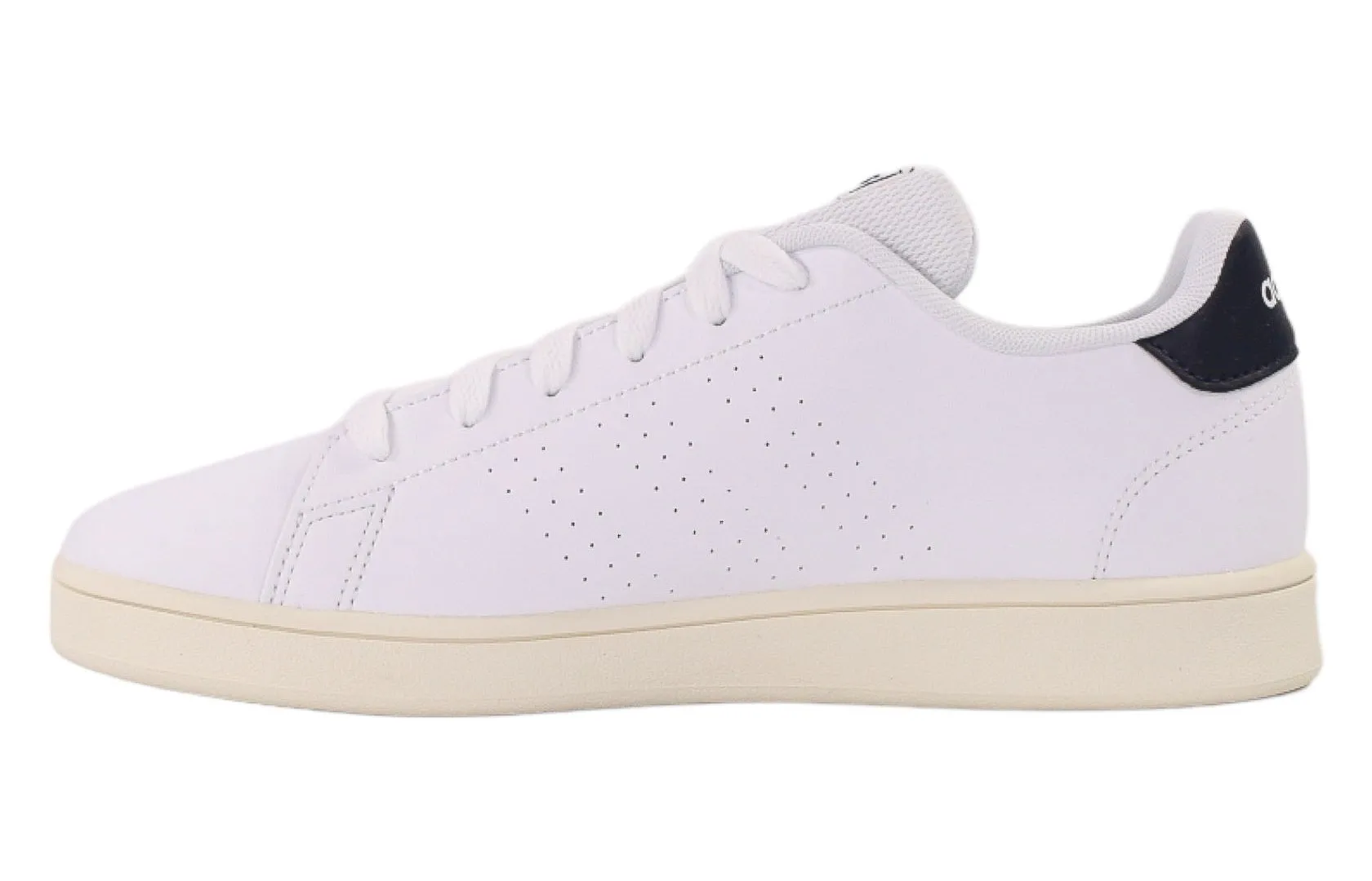 Sneakersy dziecięce adidas Advantage K z granatowym zapiętkiem