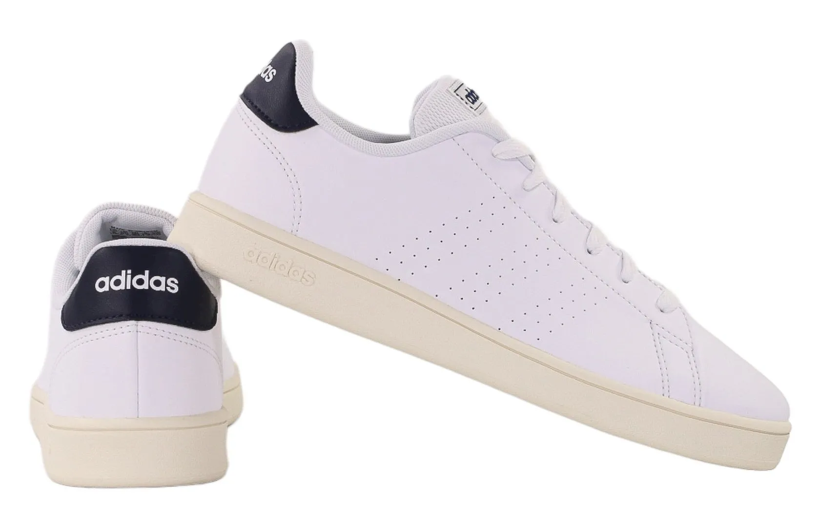 Młodzieżowe sneakersy adidas Advantage K z gumową podeszwą