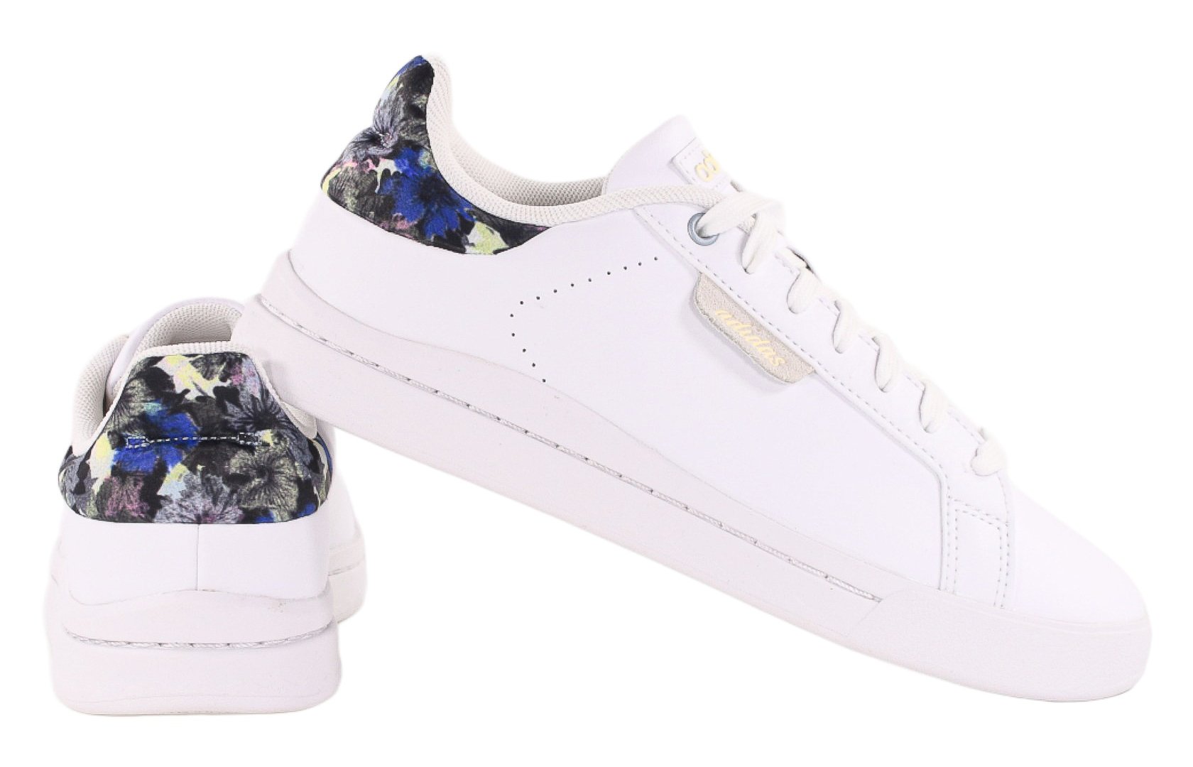 Witte Adidas-sneakers voor dames met bloemmotief