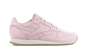 Różowe buty skórzane damskie Reebok CL LTHR CREPE NEUTR AR0985