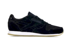 Czarne buty zamszowe damskie Reebok CL LTHR CREPE NEUTR AR0986