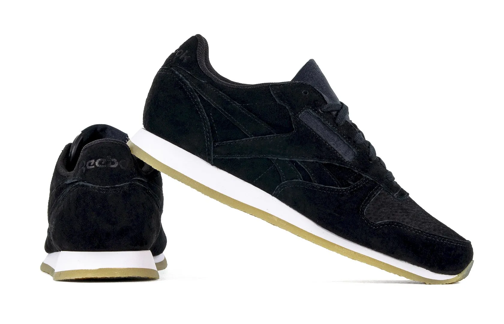 Reebok CL LTHR CREPE NEUTR 黑色女士秋季皮鞋