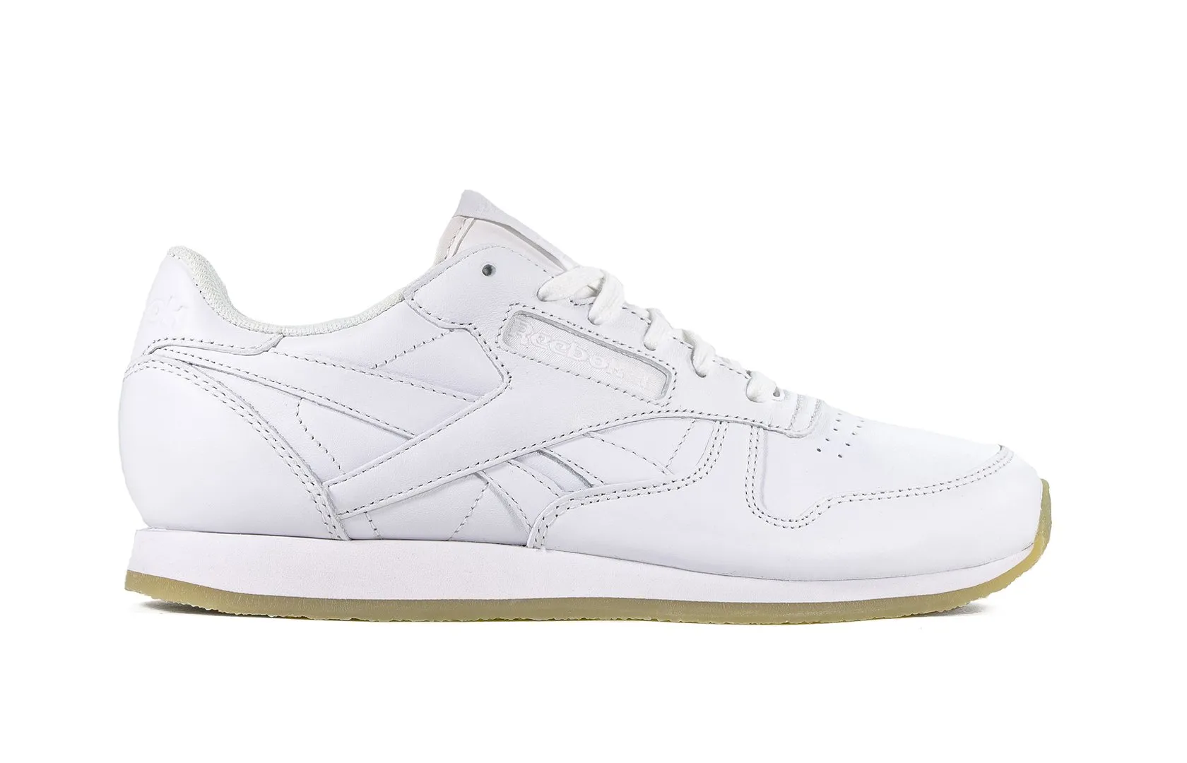 Bílé dámské kožené boty Reebok CL LTHR CREPE NEUTR