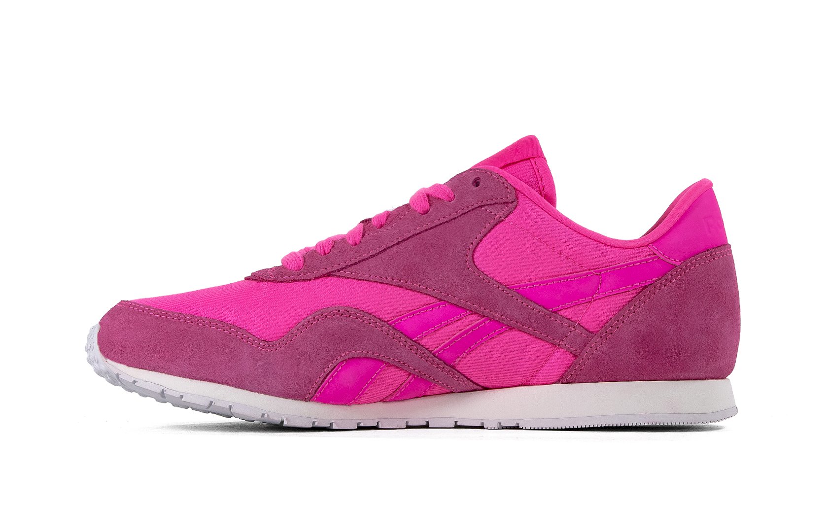 Adidași roz pentru femei Reebok CL NYLON SLIM METAL