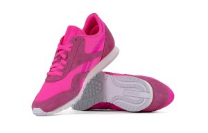 Adidași de marcă pentru femei Reebok CL NYLON roz SLIM METAL