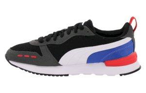 Dětské tenisky Puma R78 s bílým páskem a modrou patou