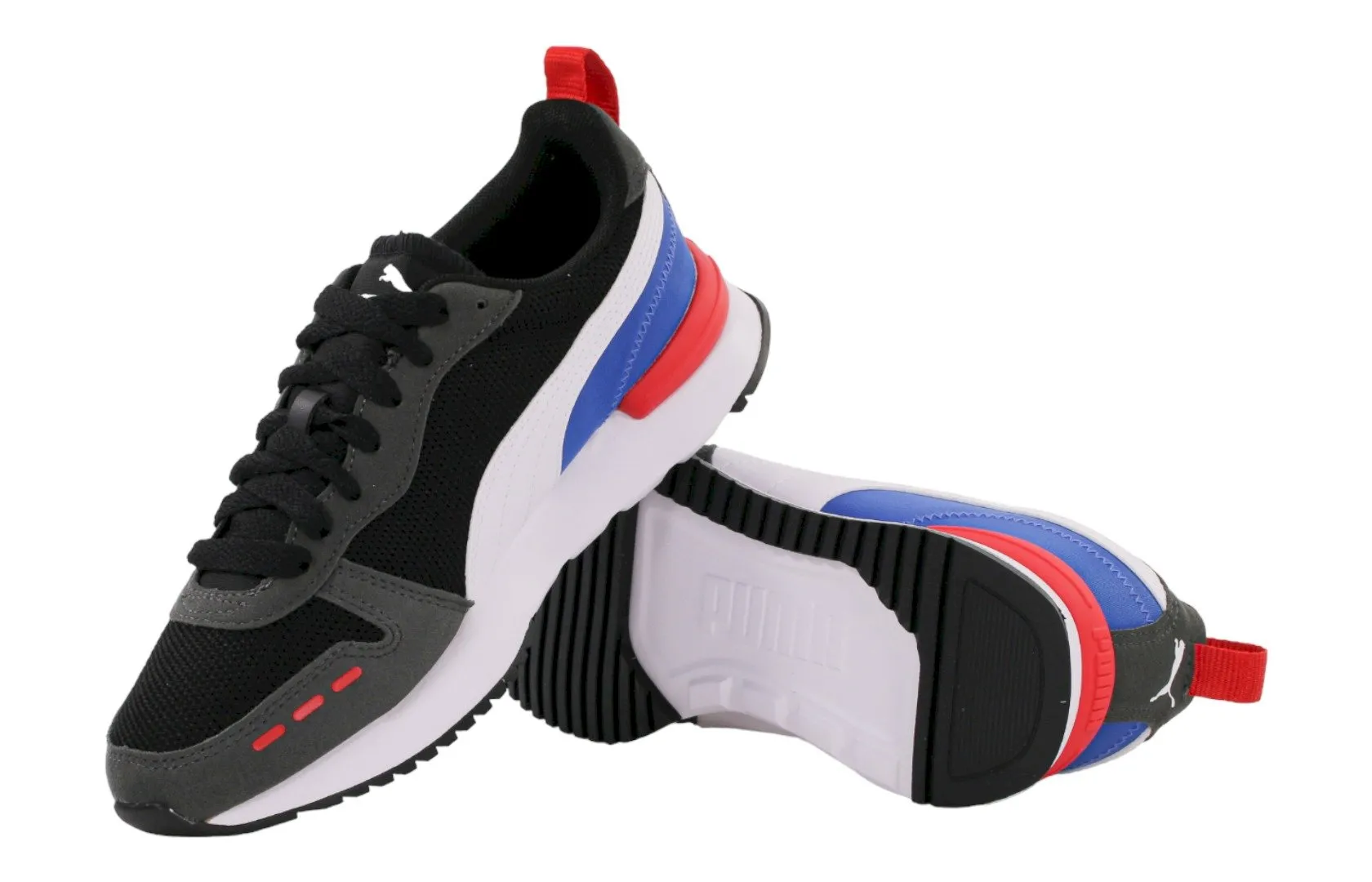 Značková sportovní obuv pro mládež Puma R78 373616-29, černá a modrá
