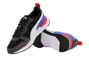Značková sportovní obuv pro mládež Puma R78 373616-29, černá a modrá