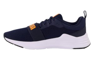 Tmavě modré sportovní boty Puma Wired Run s bílou podrážkou