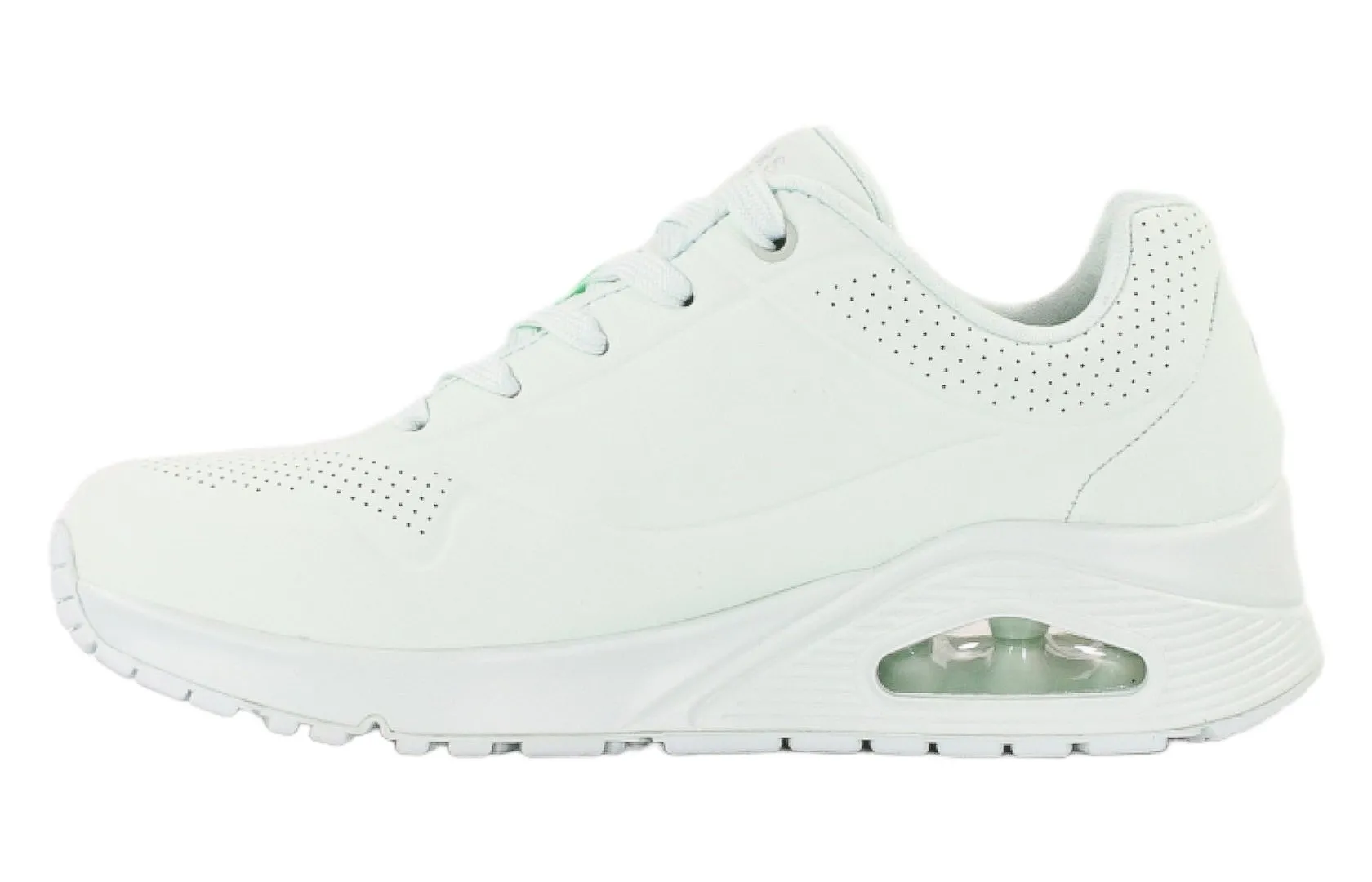 حذاء Skechers UNO-FROSTY النسائي باللون النعناعي المزود بوسادة هوائية