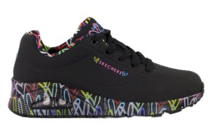 Czarne buty damskie Skechers UNO 155506-BBK