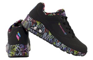 Damskie buty Skechers 155506-BBK z poduszką powietrzną w pięcie