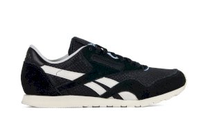 Czarne buty zamszowe damskie Reebok CL NYLON SLIM EP BS5111