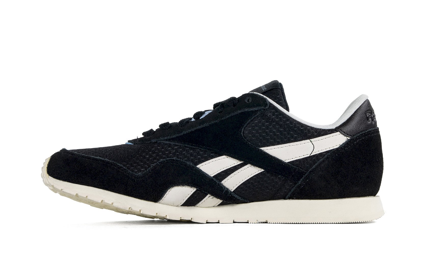 Czarne buty damskie zamszowe Reebok CL NYLON SLIM
