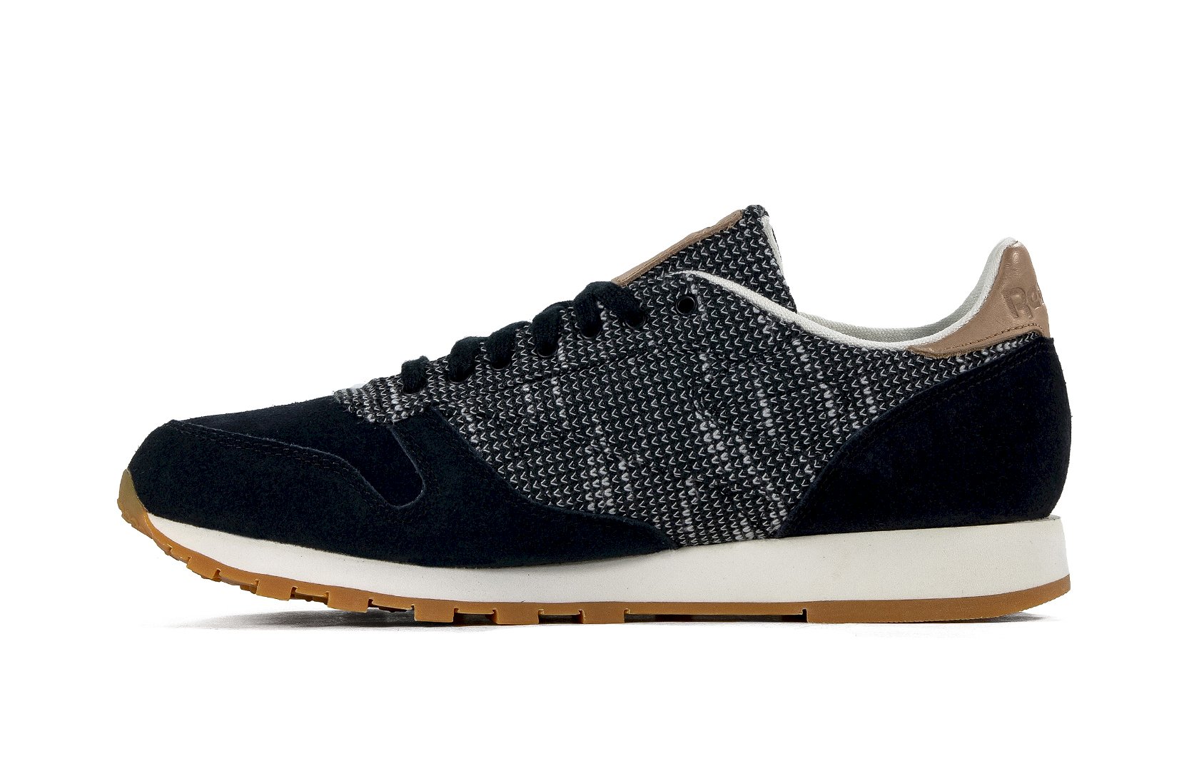 Мужские кожаные кроссовки Reebok Classic Leather EBK BS6236