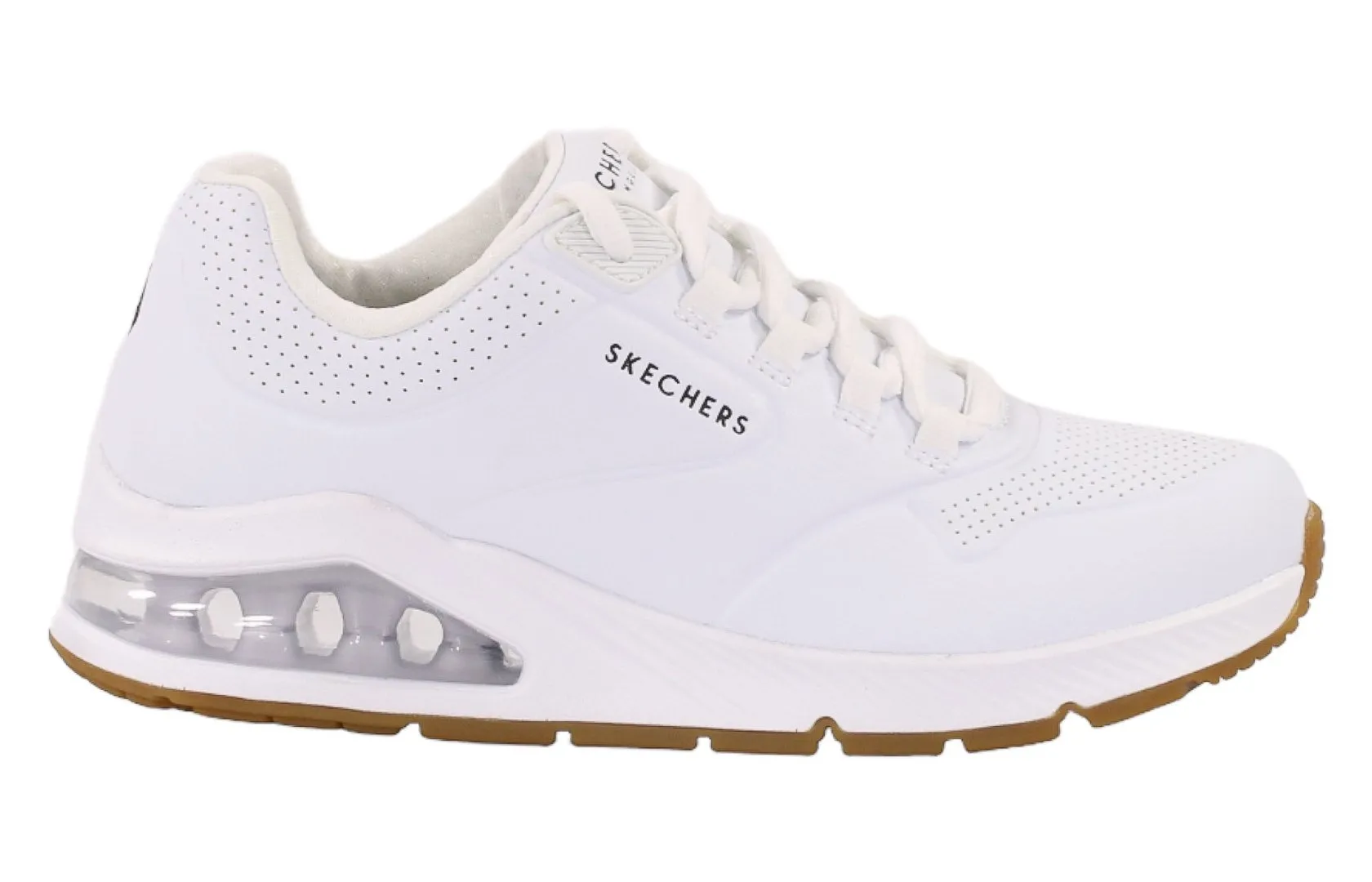 Białe buty damskie Skechers UNO 2