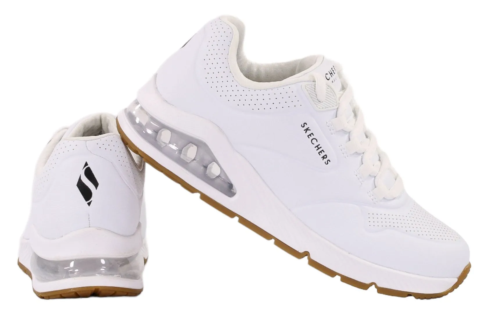 Białe buty Skechers z poduszką powietrzną Skech-Air