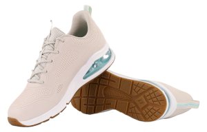Beżowe sneakersy damskie Skechers UNO 2 155640-OFWT
