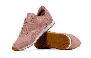 Sneakersy zamszowe damskie Reebok CL NYLON SLIM TXT