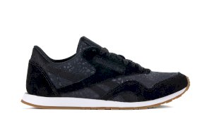 Czarne buty zamszowe damskie Reebok CL NYLON SLIM TXT L BS9448