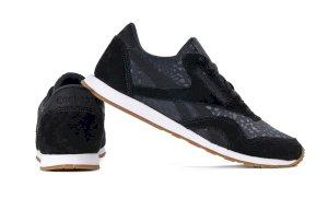 Czarne buty skórzane damskie Reebok CL NYLON SLIM