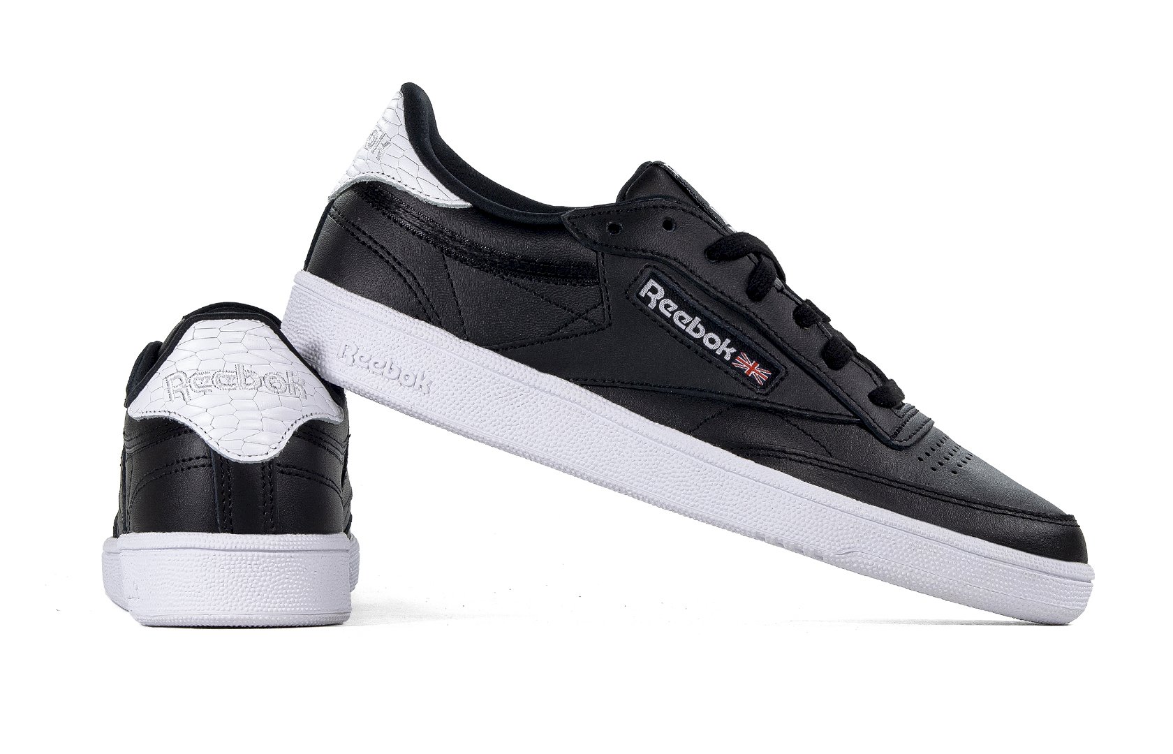 Buty skórzane damskie Reebok CLUB C 85 EMBOSS