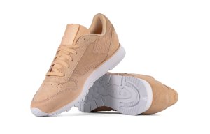 Buty skórzane damskie Reebok CL LTHR WOVEN EMB