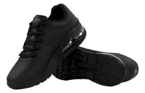 Buty męskie czarne jesienne Skechers UNO 2 na koturnie