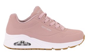 Różowe sneakersy damskie Skechers UNO 73690-BLSH